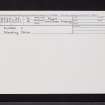 Dunadd, NR89SW 35, Ordnance Survey index card, Recto