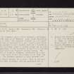 Arran, Kilpatrick, NR92NW 3, Ordnance Survey index card, page number 1, Recto