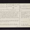 Arran, Kilmory Parish Church, NR92SE 15, Ordnance Survey index card, page number 1, Recto