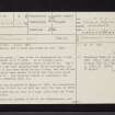 Arran, Clachaig, NR92SW 4, Ordnance Survey index card, page number 1, Recto