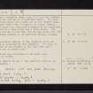 Arran, Clachaig, NR92SW 4, Ordnance Survey index card, page number 2, Verso