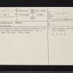 Arran, Corriecravie, NR92SW 12, Ordnance Survey index card, page number 1, Recto