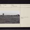 Arran, Machrie Moor 3, NR93SW 1.1, Ordnance Survey index card, page number 2, Verso