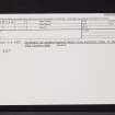 Arran, Machrie Moor, NR93SW 1, Ordnance Survey index card, Recto
