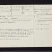 Arran, Moss Farm, NR93SW 51, Ordnance Survey index card, page number 1, Recto