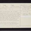 Kilbrannan Chapel, NR95NW 6, Ordnance Survey index card, page number 1, Recto