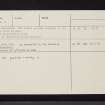 Kilbrannan Chapel, NR95NW 6, Ordnance Survey index card, page number 2, Verso
