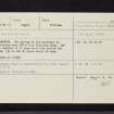 Stillaig 1, NR96NW 13, Ordnance Survey index card, Recto