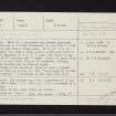 Point, NR96SE 1, Ordnance Survey index card, Recto