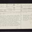 Bute, Michael's Grave, NR97SE 6, Ordnance Survey index card, page number 1, Recto