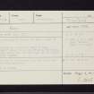 Creag Evanachan, NR98NE 2, Ordnance Survey index card, Recto