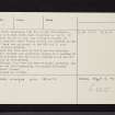Barr Lagan, NR98SW 3, Ordnance Survey index card, page number 2, Verso