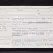 Auchnaha, NR98SW 4, Ordnance Survey index card, Recto