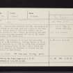 Barr Ganuisg, NR98SW 10, Ordnance Survey index card, Recto