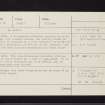Barr Iola, NR98SW 15, Ordnance Survey index card, Recto