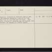 Barr Iola, NR98SW 15, Ordnance Survey index card, page number 2, Verso