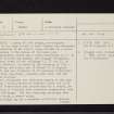 Loch Glashan, NR99SW 4, Ordnance Survey index card, page number 1, Recto