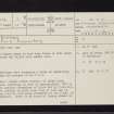 Arran, Dippen, NS02SE 2, Ordnance Survey index card, page number 1, Recto
