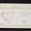 Arran, Dippen, NS02SE 2, Ordnance Survey index card, Recto