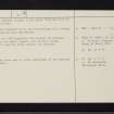 Arran, Lamlash, Whitehouse, NS03SW 21, Ordnance Survey index card, page number 2, Verso