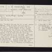Bute, Dun Scalpsie, NS05NE 4, Ordnance Survey index card, page number 1, Recto