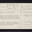 Bute, Blackpark Plantation, NS05NE 8, Ordnance Survey index card, page number 1, Recto
