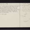 Bute, Blackpark Plantation, NS05NE 8, Ordnance Survey index card, page number 2, Verso