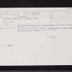 Bute, Blackpark Plantation, NS05NE 8, Ordnance Survey index card, Recto