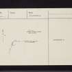 Bute, Loch Quien South, NS05NE 11, Ordnance Survey index card, page number 1, Recto