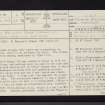 Inchmarnock, Midpark, NS05NW 2, Ordnance Survey index card, page number 1, Recto