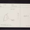 Bute, Clachan Ard, NS05NW 3, Ordnance Survey index card, page number 1, Recto