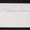 Inchmarnock, Southpark, NS05NW 11, Ordnance Survey index card, Recto