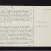 Bute, Dunagoil, NS05SE 4, Ordnance Survey index card, page number 2, Verso