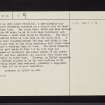Bute, Cnoc An Rath, NS06NE 5, Ordnance Survey index card, page number 2, Verso