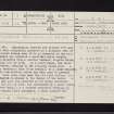Bute, Hilton, NS06NE 17, Ordnance Survey index card, page number 1, Recto