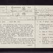 Bute, Cairn Ban, NS06NW 7, Ordnance Survey index card, page number 1, Recto