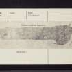 Bute, Cairn Ban, NS06NW 7, Ordnance Survey index card, Recto
