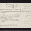 Bute, Kerrycrusach, NS06SE 11, Ordnance Survey index card, page number 1, Recto