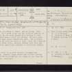 Bute, Achamor Wood, NS06SE 28, Ordnance Survey index card, page number 1, Recto