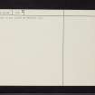 Bute, Achamor Wood, NS06SE 28, Ordnance Survey index card, page number 2, Verso