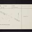 Bute, Barmore Wood, NS06SE 29, Ordnance Survey index card, Recto