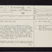 Bute, Upper Ardroscadale, Watch Hill, NS06SW 9, Ordnance Survey index card, page number 1, Recto