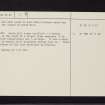 Bute, Upper Ardroscadale, Watch Hill, NS06SW 9, Ordnance Survey index card, page number 2, Verso