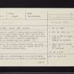 Fearnoch, NS07NW 2, Ordnance Survey index card, page number 1, Recto