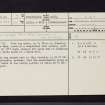 Ardentraive, NS07NW 7, Ordnance Survey index card, page number 1, Recto