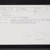 Lephinkill, NS08SW 4, Ordnance Survey index card, Recto