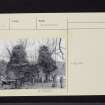 St Maelrhuba's Chapel And Graveyard, NS09NW 2, Ordnance Survey index card, Recto