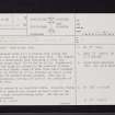Portencross, Auld Hill, NS14NE 1, Ordnance Survey index card, page number 1, Recto