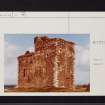 Portencross Castle, NS14NE 2, Ordnance Survey index card, Recto