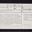 Brigurd Point, Hunterston Sands, NS15SE 18, Ordnance Survey index card, page number 1, Recto